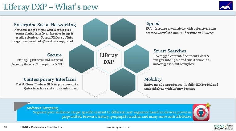Liferay DXP – What’s new Speed Enterprise Social Networking SPA – Increase productivity with