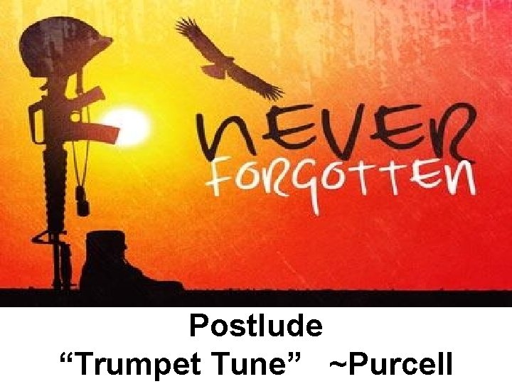 Postlude “Trumpet Tune” ~Purcell 