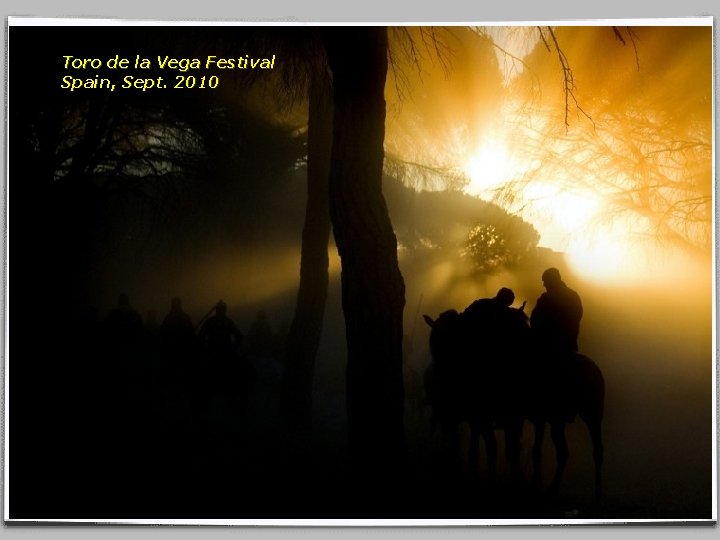 Toro de la Vega Festival Spain, Sept. 2010 