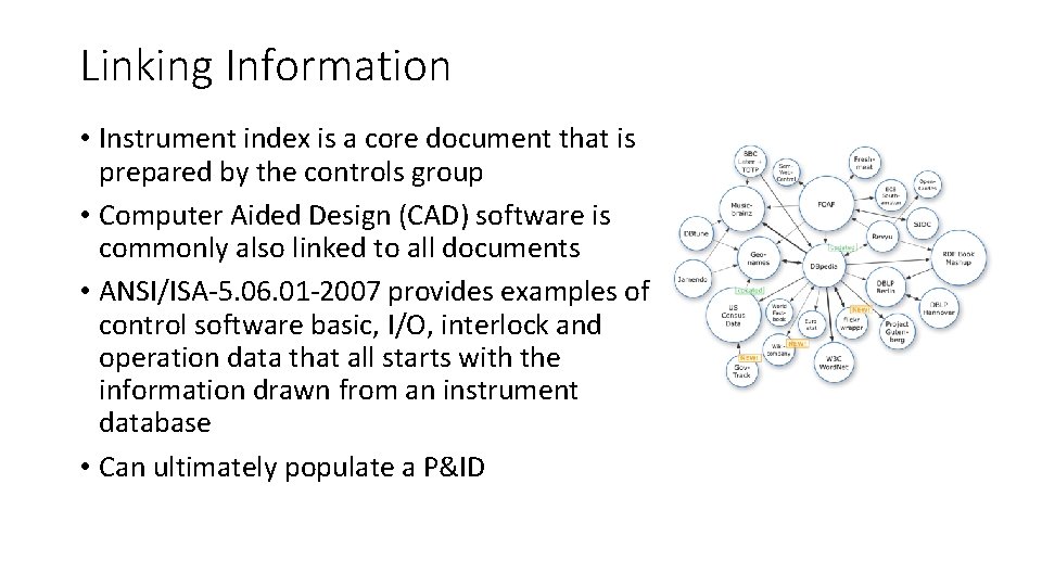 Linking Information • Instrument index is a core document that is prepared by the