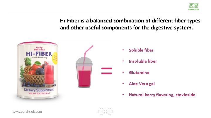 Hi-Fiber is a balanced combination of different fiber types and other useful components for