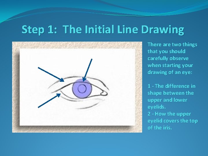 Step 1: The Initial Line Drawing There are two things that you should carefully