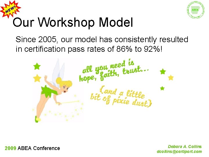 Our Workshop Model Since 2005, our model has consistently resulted in certification pass rates