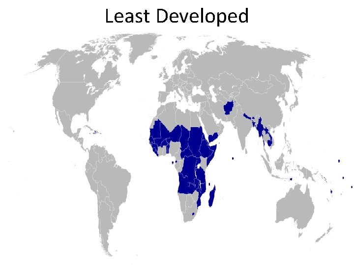Least Developed 