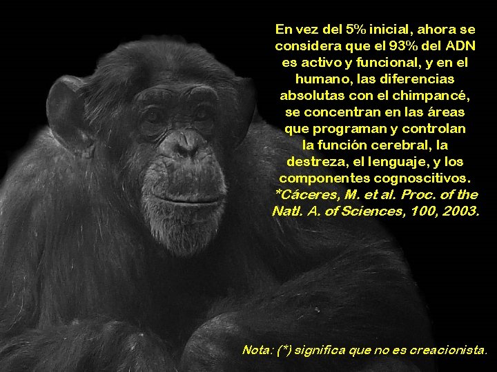 En vez del 5% inicial, ahora se considera que el 93% del ADN es