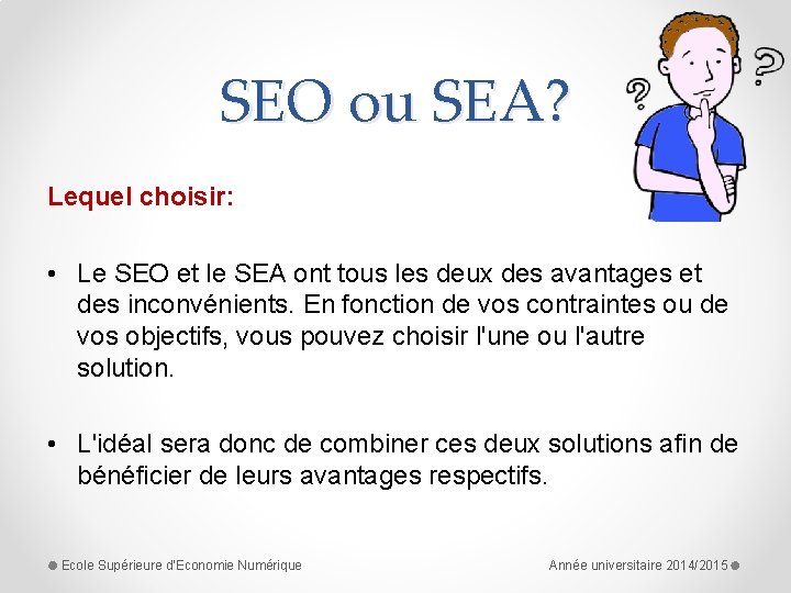 SEO ou SEA? Lequel choisir: • Le SEO et le SEA ont tous les