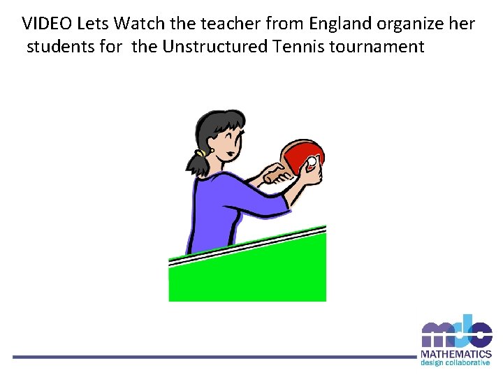 VIDEO Lets Watch the teacher from England organize her students for the Unstructured Tennis