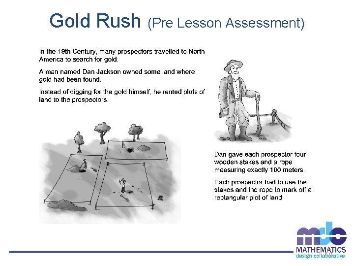 Gold Rush (Pre Lesson Assessment) P-17 