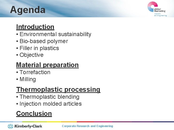Agenda Introduction • Environmental sustainability • Bio-based polymer • Filler in plastics • Objective