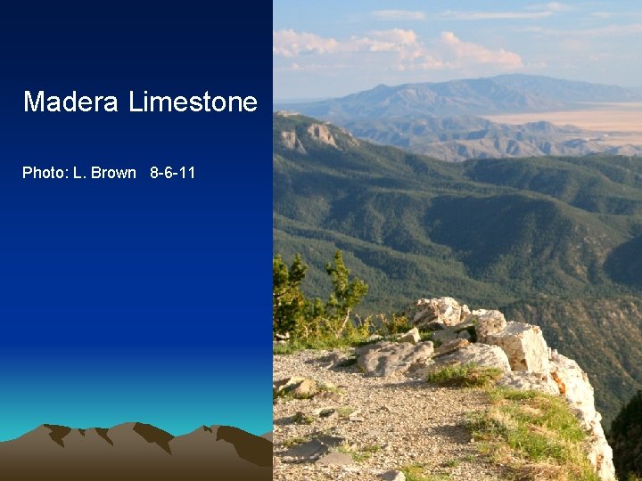 Madera Limestone Photo: L. Brown 8 -6 -11 