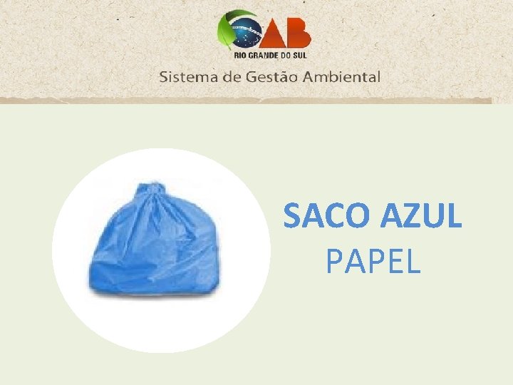 SACO AZUL PAPEL 