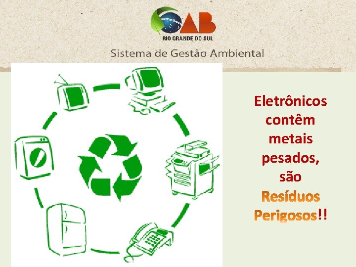 Eletrônicos contêm metais pesados, são !! 