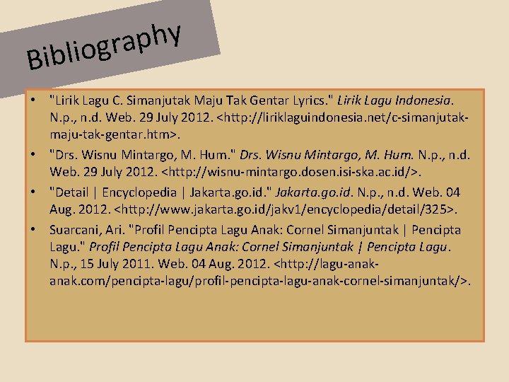 y h p a r g o i Bibl • "Lirik Lagu C. Simanjutak