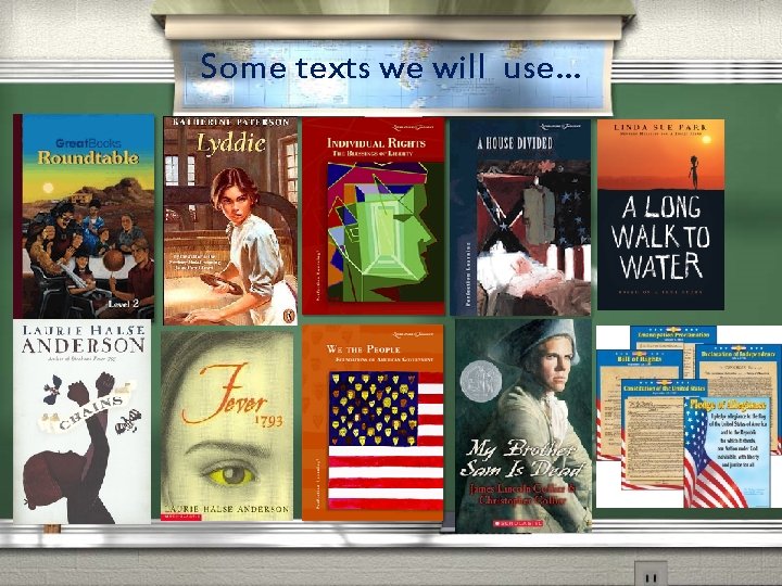 Some texts we will use… 