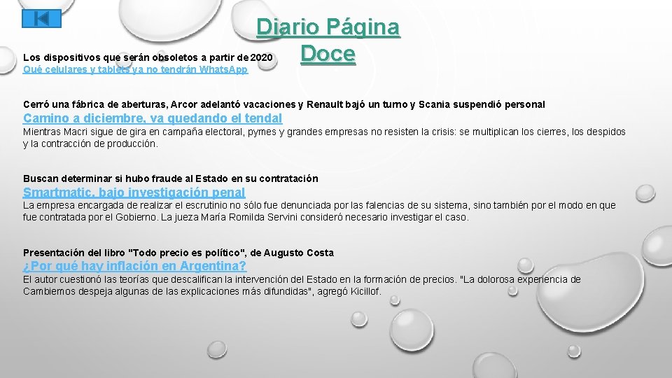 Diario Página Los dispositivos que serán obsoletos a partir de 2020 Doce Qué celulares