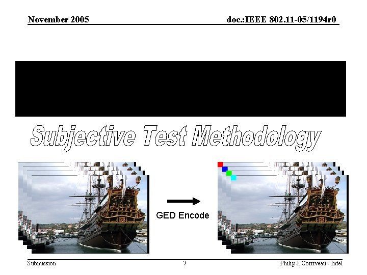 November 2005 doc. : IEEE 802. 11 -05/1194 r 0 GED Encode Submission 7