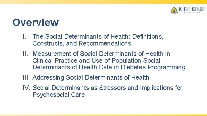 Addressing Social Determinants of Health for Diabetes Population