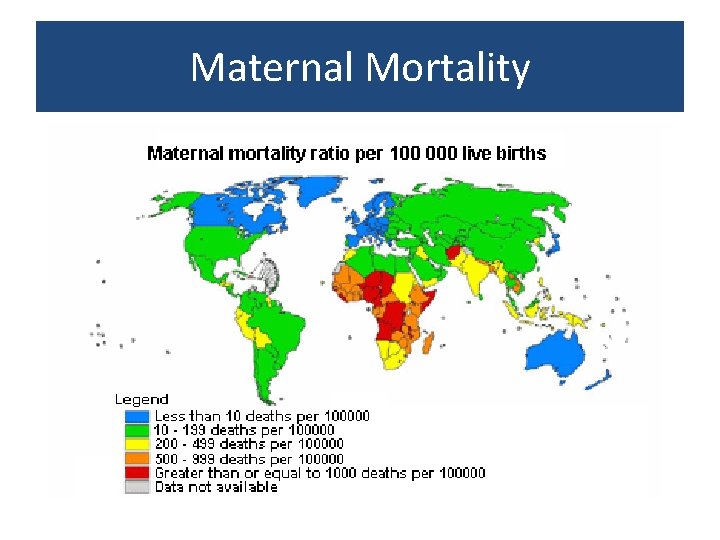 Maternal Mortality 