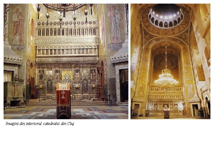 Imagini din interiorul catedralei din Cluj 