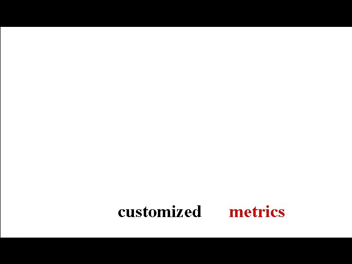 customized metrics 