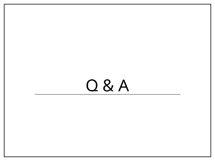 Q&A 