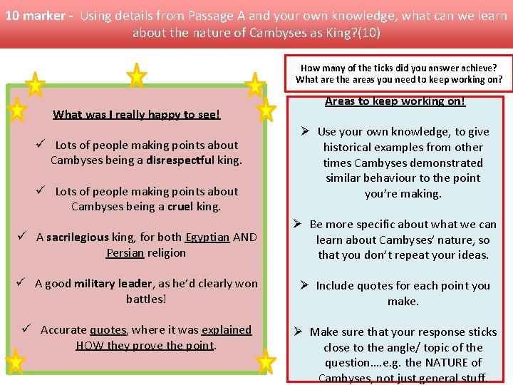 10 marker - Using details from Passage A and your own knowledge, what can