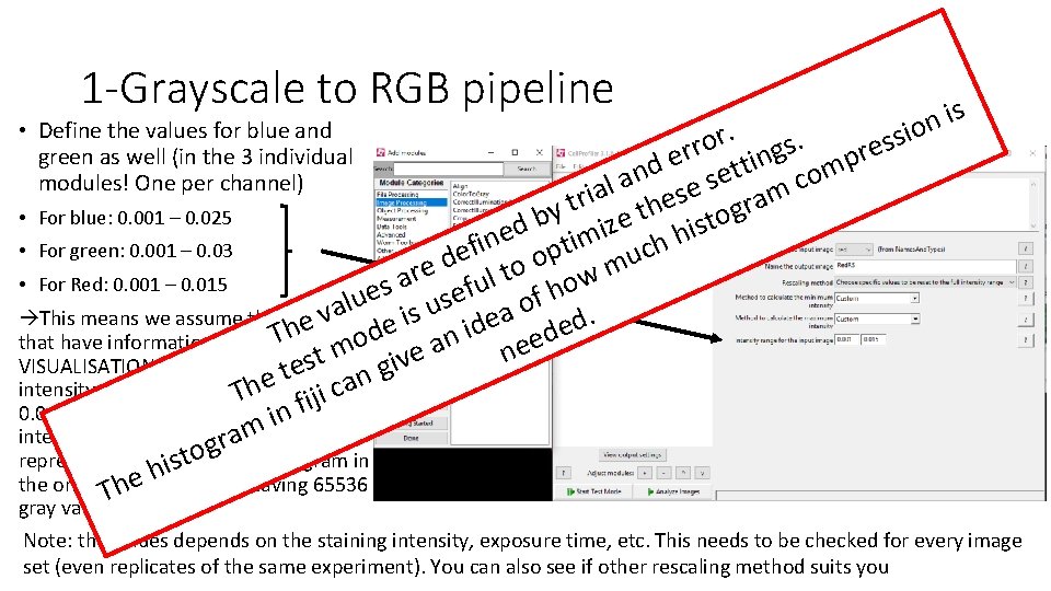 1 -Grayscale to RGB pipeline r. . o s r e r g r