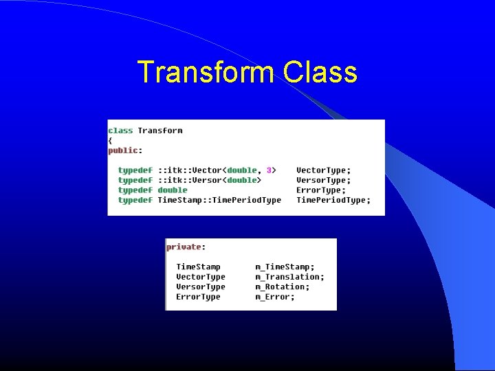 Transform Class 