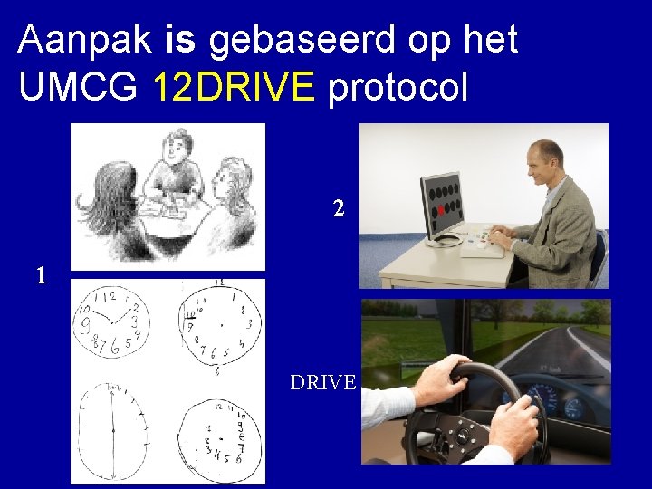 Aanpak is gebaseerd op het UMCG 12 DRIVE protocol 2 1 DRIVE 