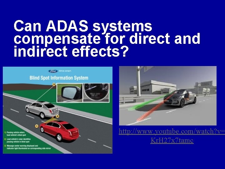 Can ADAS systems compensate for direct and indirect effects? http: //www. youtube. com/watch? v=