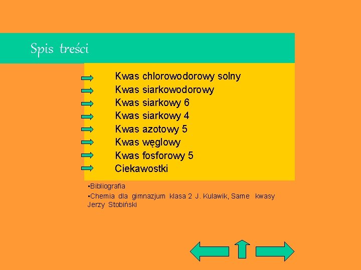 Spis treści Kwas chlorowodorowy solny Kwas siarkowodorowy Kwas siarkowy 6 Kwas siarkowy 4 Kwas