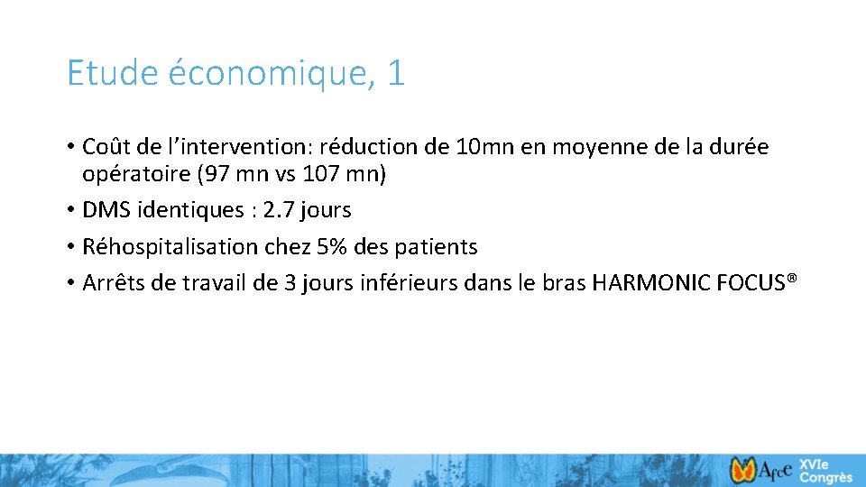 Etude économique, 1 • Coût de l’intervention: réduction de 10 mn en moyenne de