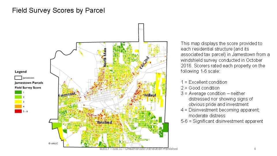 Fairmou nt d 2 n st Ea North Main Field Survey Scores by Parcel