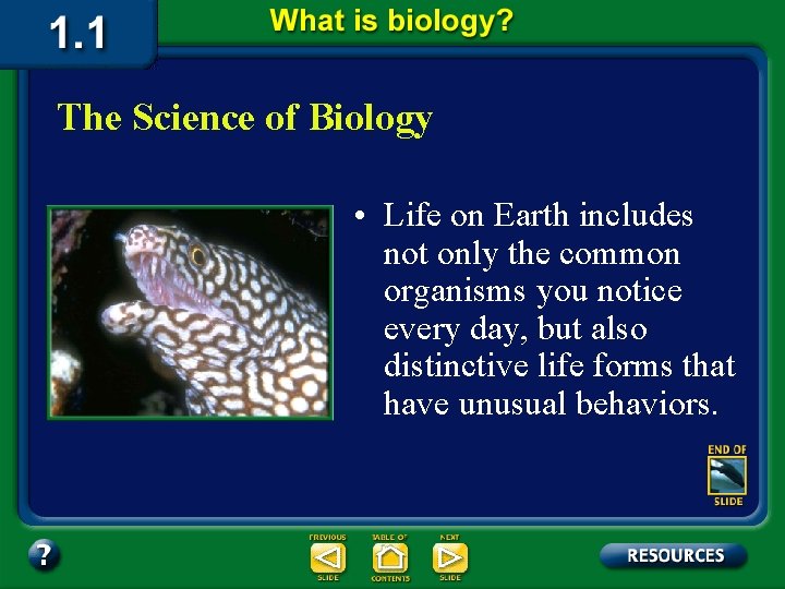 The Science of Biology • Life on Earth includes not only the common organisms
