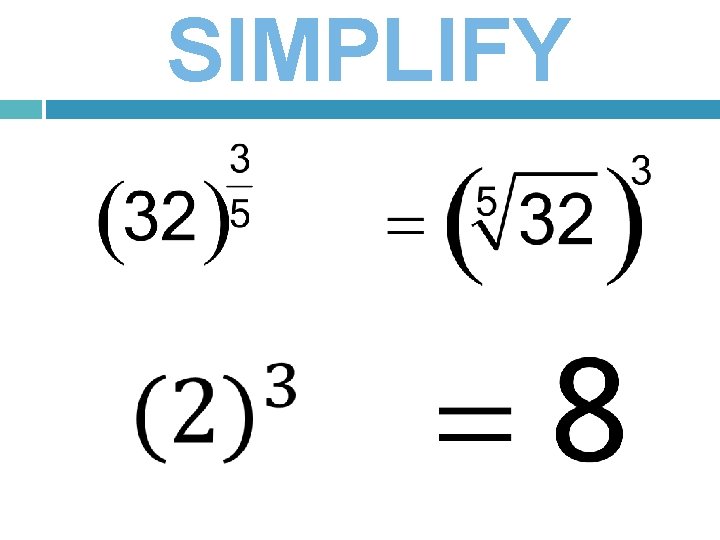 SIMPLIFY 
