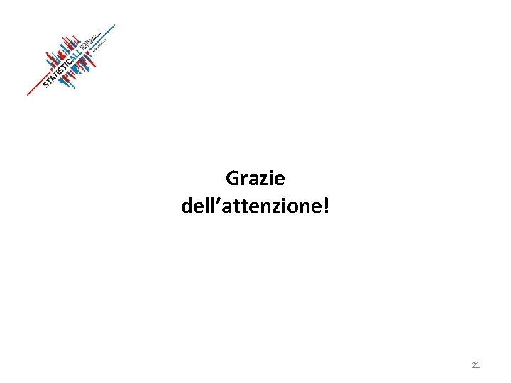 Grazie dell’attenzione! 21 