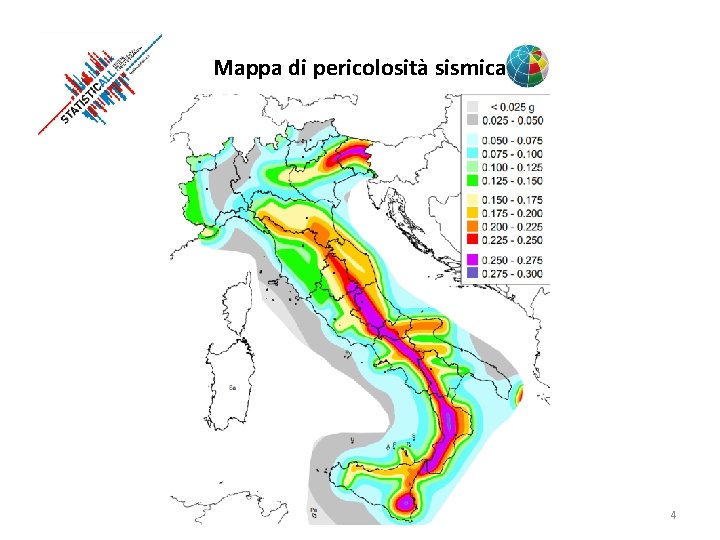 Mappa di pericolosità sismica 4 