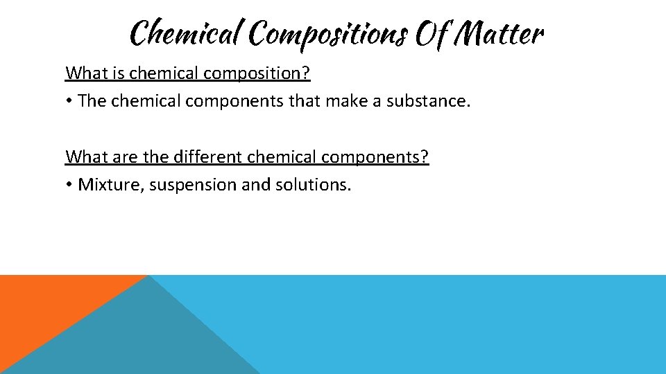 Chapter 3 Exploring Diversity of Matter by Its