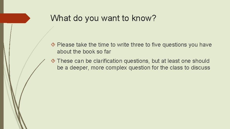 What do you want to know? Please take the time to write three to