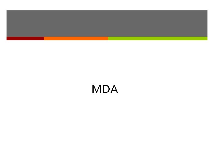 MDA MDA