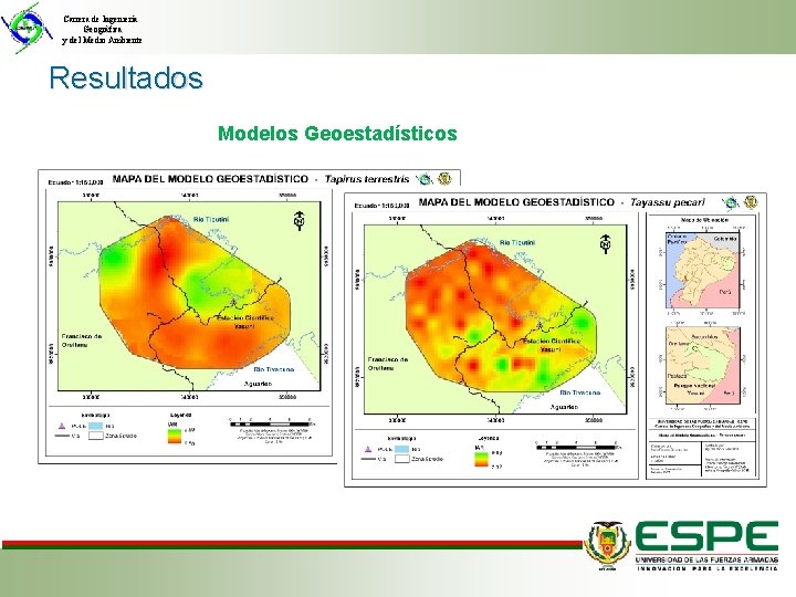 Carrera de Ingeniería Geográfica y del Medio Ambiente Resultados Modelos Geoestadísticos 