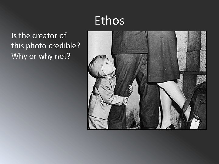 Ethos Is the creator of Yes I believe the Office of War this photo