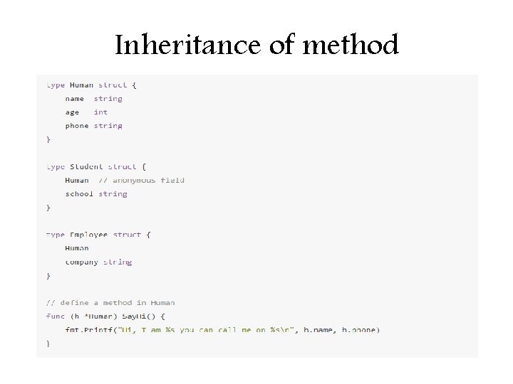 Inheritance of method 