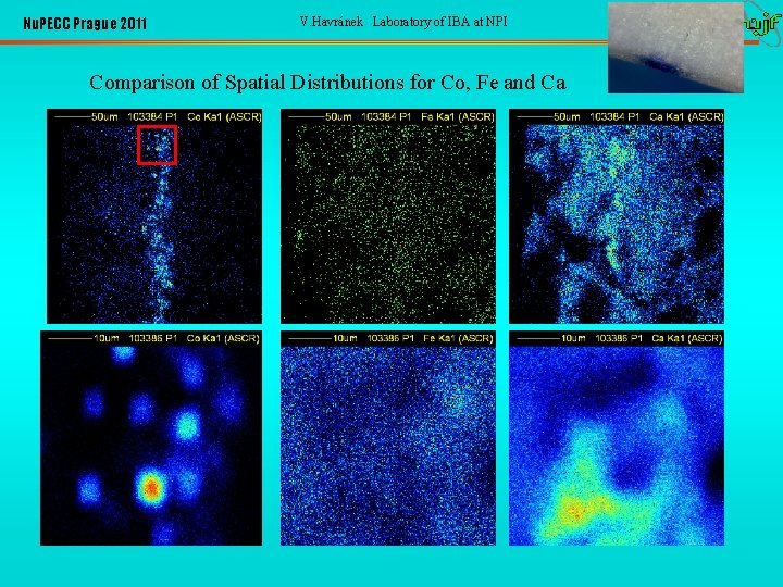 Nu. PECC Prague 2011 V. Havránek Laboratory of IBA at NPI Comparison of Spatial