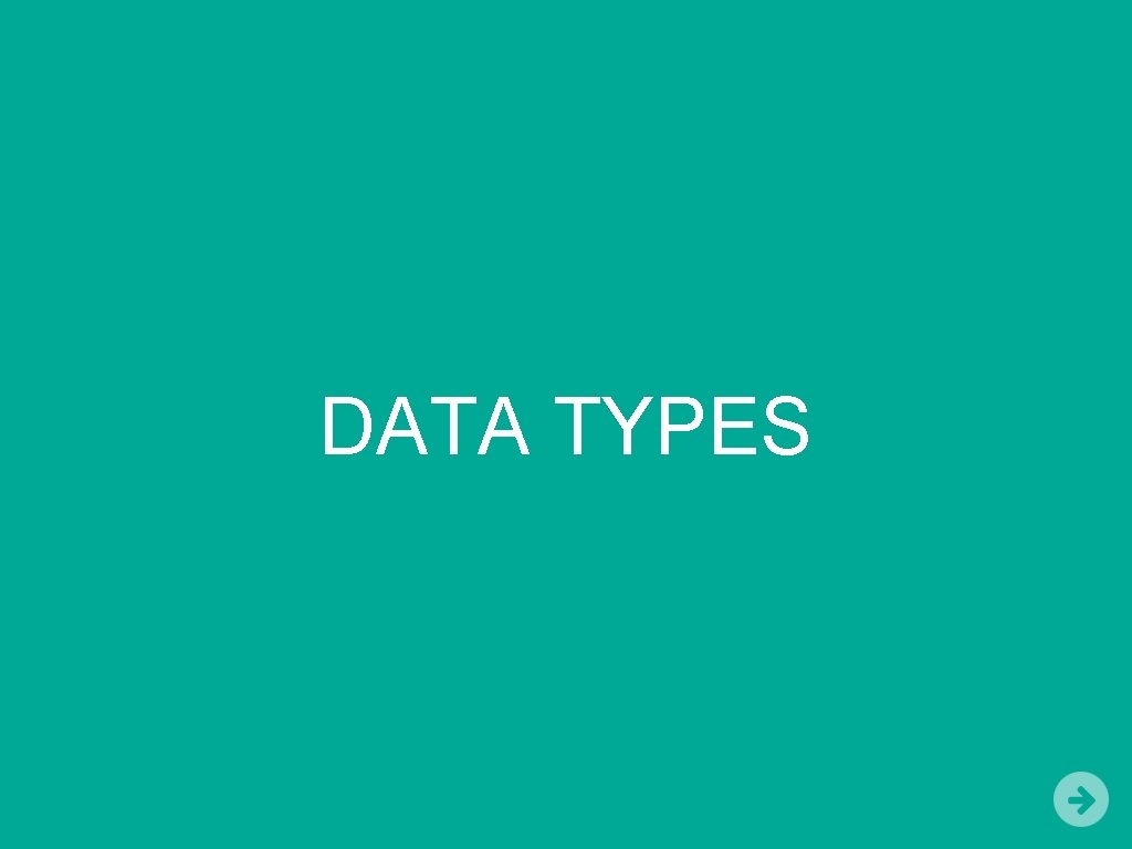 DATA TYPES 