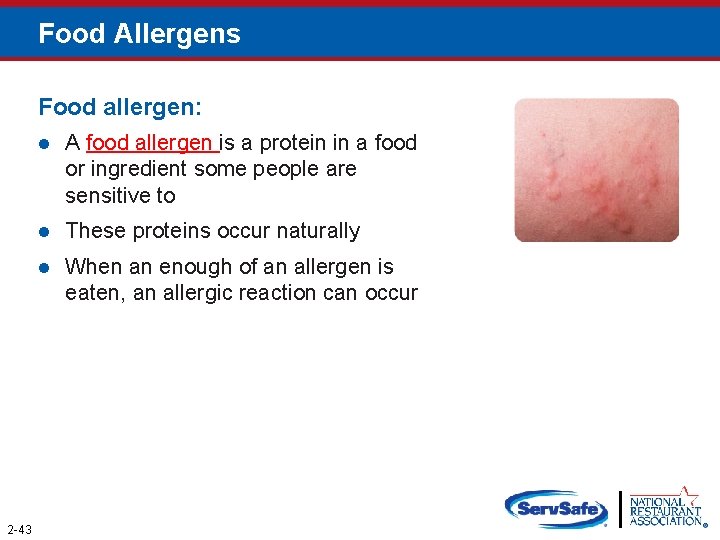 Food Allergens Food allergen: 2 -43 l A food allergen is a protein in