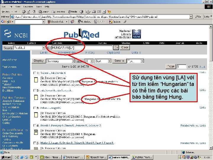 Limit to Languages 5 Sử dụng tên vùng [LA] với từ tìm kiếm “Hungarian”