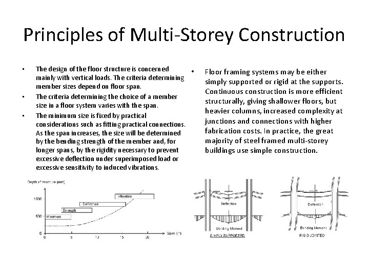 Principles of Multi-Storey Construction • • • The design of the floor structure is
