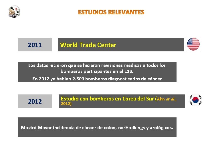 2011 World Trade Center Los datos hicieron que se hicieran revisiones médicas a todos