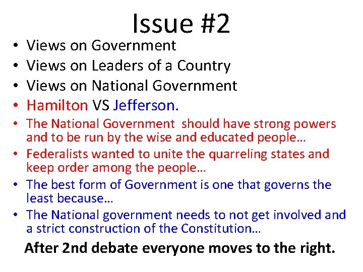  • • Issue #2 Views on Government Views on Leaders of a Country